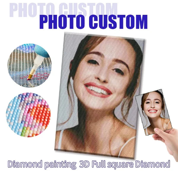 Gestalte deine Erinnerungen – DIY Portrait 3D Diamant-Stickerei-Set