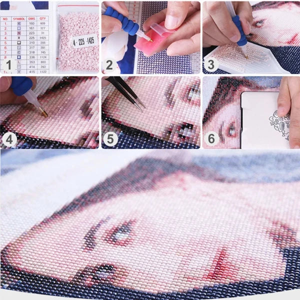 Gestalte deine Erinnerungen – DIY Portrait 3D Diamant-Stickerei-Set