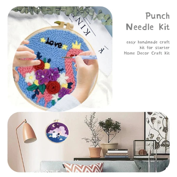 Punch Needle Stickerei Starter Kit – Perfekter Einstieg für DIY-Liebhaber!