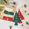 3er-Set DIY Macramé-Weihnachtsbaum Kit - Perfektes Geschenk für Familie & Freunde, Selbstgemacht mit Liebe