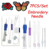 7-teiliges DIY-Stickerei-Punch-Needle-Kit – Perfekt für kreative Textilkunst in einer Box