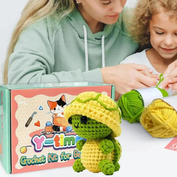 Häkel Deinen eigenen Schildkröten-Freund! 🎨DIY Crochet Animal Starter Kit NEU NEU